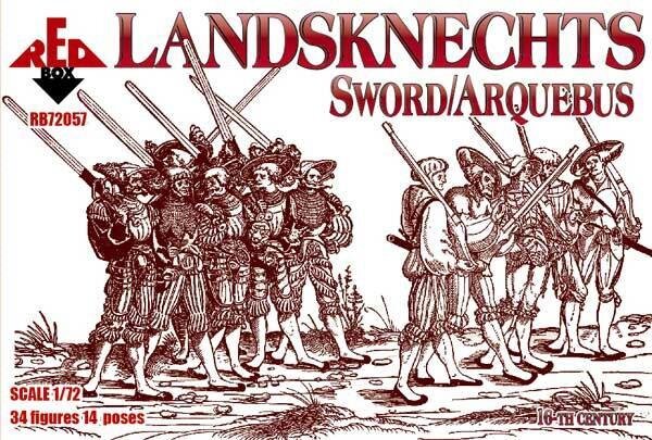 Landsknechts (Sword/Arquebus), 16th Century