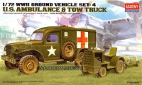 1/72 US Dodge Ambulance + Towing Tractor