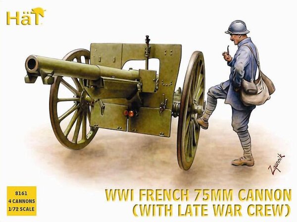 WWI French 75mm Cannon (with late war Crew)