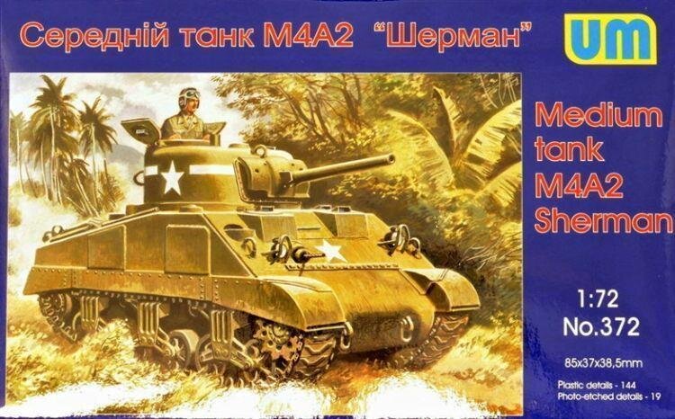 Maquette Plastique Zvezda Du Char M4A2 Sherman US - Échelle 1:100 - Kit à Monter Et Peindre