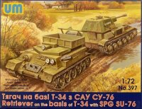1/72 T-34 Recovery Tractor + Su-76 SPG