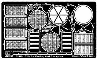 Grilles for Sd.Kfz.171 Panther, Ausf.G –late model