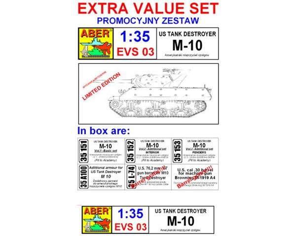 US Tank Destroyer M-10 Extra Value Set