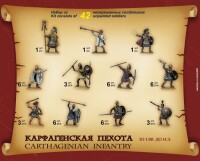 1/72 Carthaginian Infantry III - I B.C.