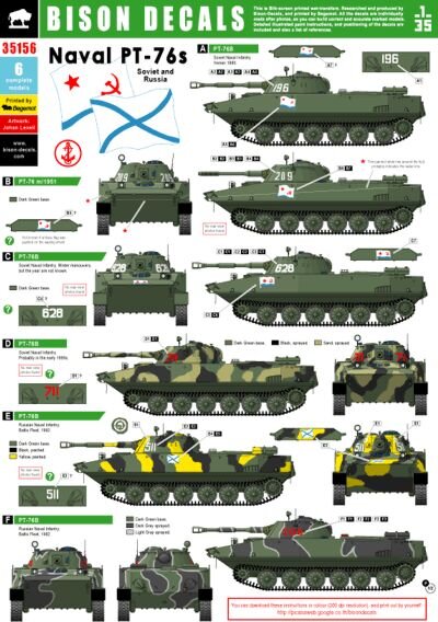 Soviet and Russian Naval PT-76 and PT-76B