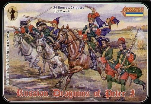 Russische Dragoner Peter des Großen