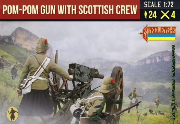 Pom-Pom Gun with Scottish Crew Anglo-Boer War