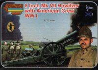 8 Inch Mk.VII Howitzer with American Crew WWI