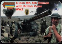 6 Inch Mk.XIX Cannon with British Crew WWI