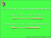 Static dischargers - type used on MiG jets (14pcs)