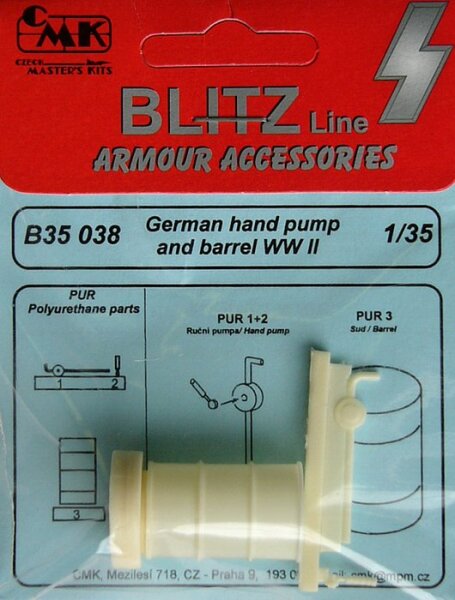 German hand pump and barrel WWII