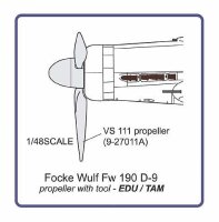 Focke Wulf Fw-190D-9 Propeller with tool