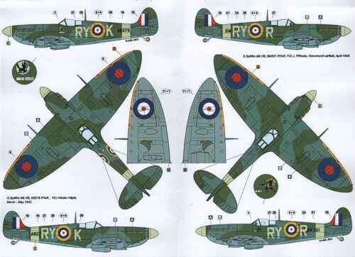 The Supermarine Spitfire Mk.IA and Mk.VB