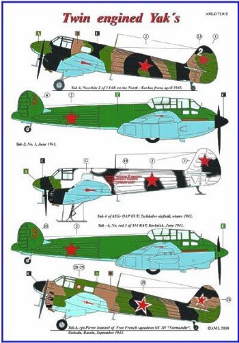 Yakolev Yak-2; Yakolev Yak-4; Yakolev Yak-6