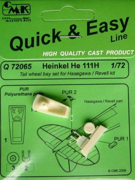 Heinkel He-111H Tail wheel bay set (HAS/REV)