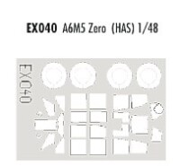 1/48 Mitsubishi A6M5 Zero canopy and wheels Mask for...