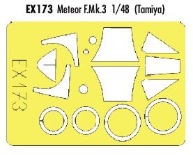 1/48 Gloster Meteor F.Mk.3 Mask (Tamiya)