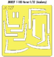 1/32 F-18D Hornet Mask for Academy/Kinetic
