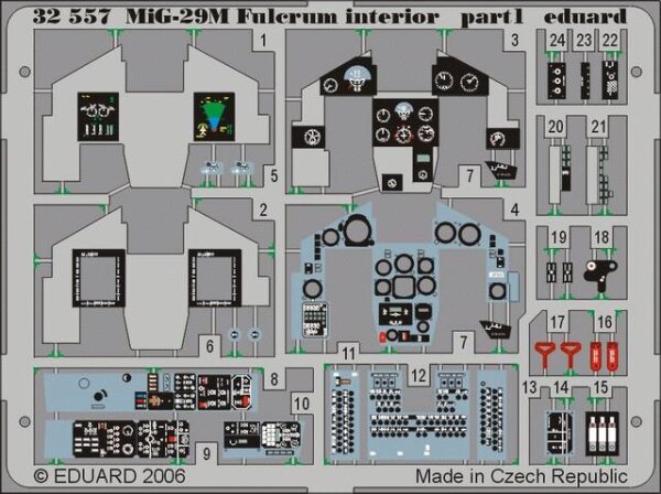 MiG-29M Fulcrum interior (Trumpeter)