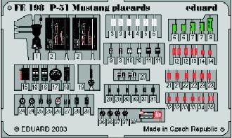 P-51 Mustang placards