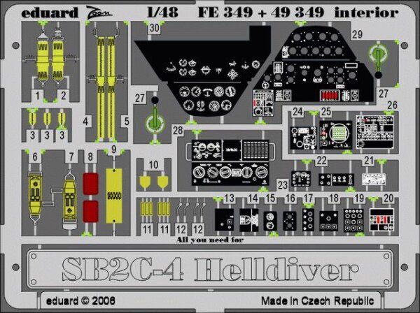 SB2C-4 Helldiver interior (Monogram,Revell)