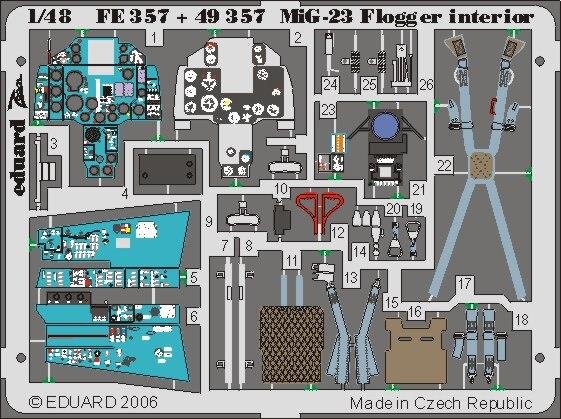 MiG-23 Flogger interior (Italeri)