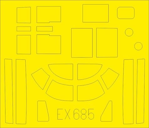 Douglas A-26B 1:48 Mask for ICM kit