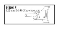 122 mm M-30S with Mantlet Gun for SU-122 mod. 1942