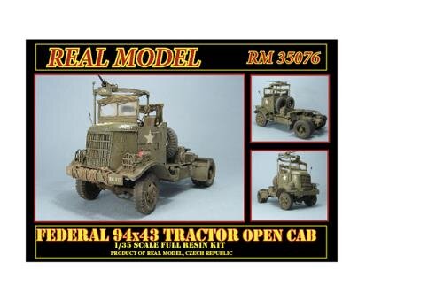 Federal 94x43 Tractor open Cab 1:35 - Real Model 35076