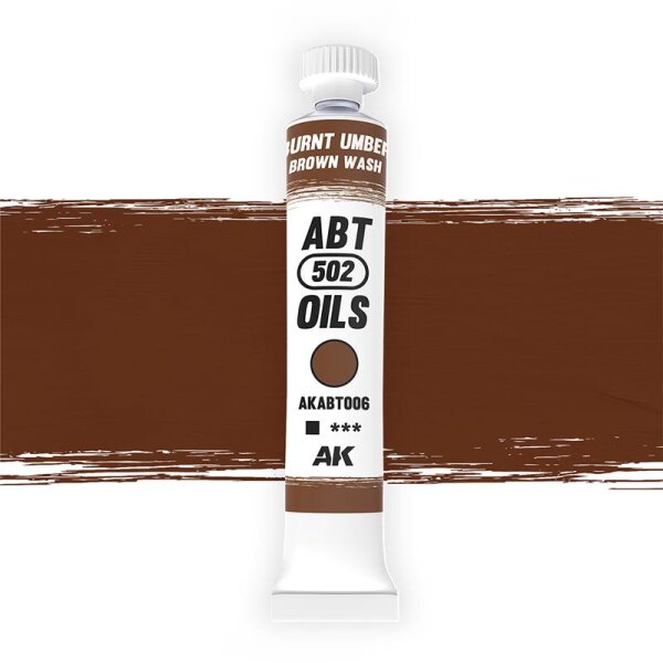 Burnt Umber Ölfarbe 20ml