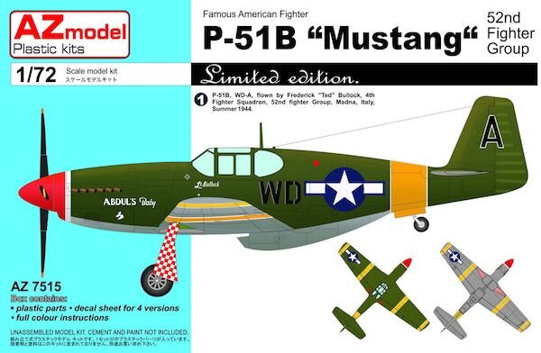 1/72 P-51B Mustang "52nd Fighter Group"