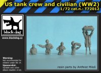 US tank crew and civilian