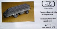 German heavy trailer with ponton
