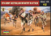 8th Army Australian Infantry in Attack WWII