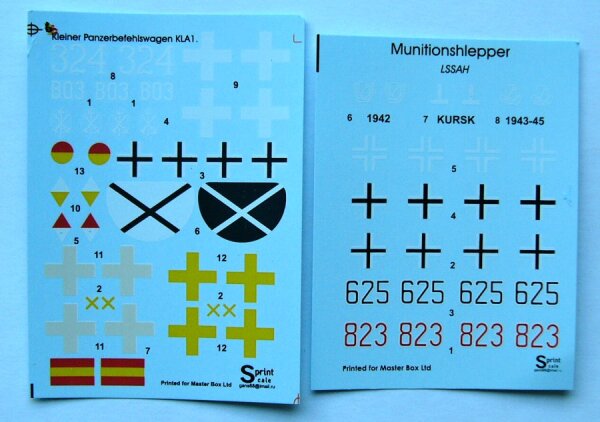 Kleiner Panzerbefehlswagen KLA1 (Decals)