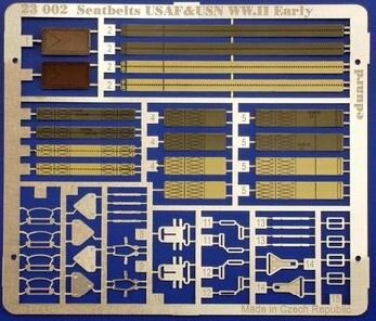1/24 Sitzgurte - Seatbelts USAF & USN WWII early version