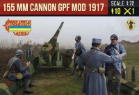 Canon de 155mm GPF Mod. 1917 with French Crew