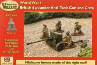 British 6 pdr Anti-Tank Gun and Crew