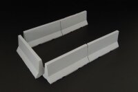 Modern concrete road barriers (5 pcs.)