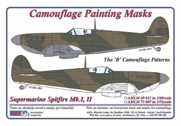 Supermarine Spitfire Mk.I, Mk.II The B" Masks"