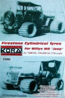Firestone Cylindrical Tyres for Willys MB Jeep