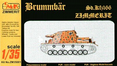 Sd.Kfz. 166 Brummbär, komplette Oberwanne mit Zimm