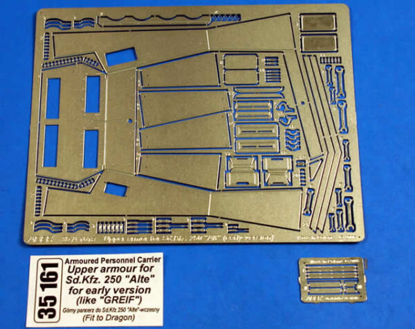 Sd.Kfz. 250 Alt" Upper Armor for Early Version"