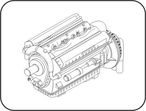 RR Merlin XX British aircraft engine WWII