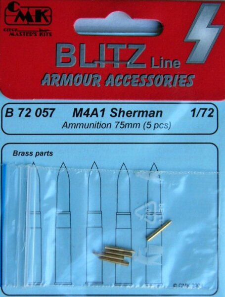 M4A1 Sherman Ammunition 75 mm (5 pcs.)