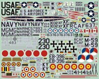 Lockheed T-33 Colours&markings (inkl. Decals 1/48)