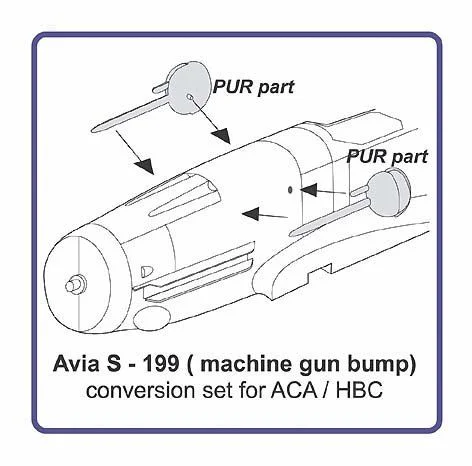 Avia S-199 machine gun bump
