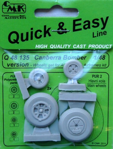 Canberra Bomber version - wheels set (AIRFIX)