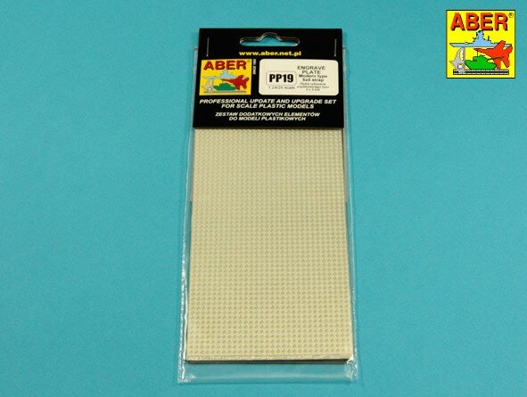 Engrave plate (140 x 77 mm) - modern type 5x5 strips, 1:24/1:25