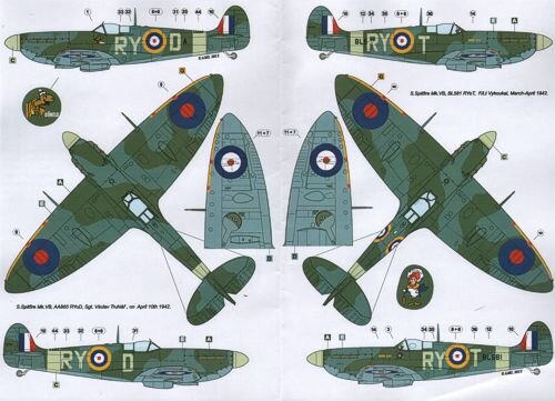 The Spitfire Mk.IA and Mk.VB